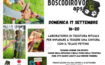 Laboratorio di tessitura rituale